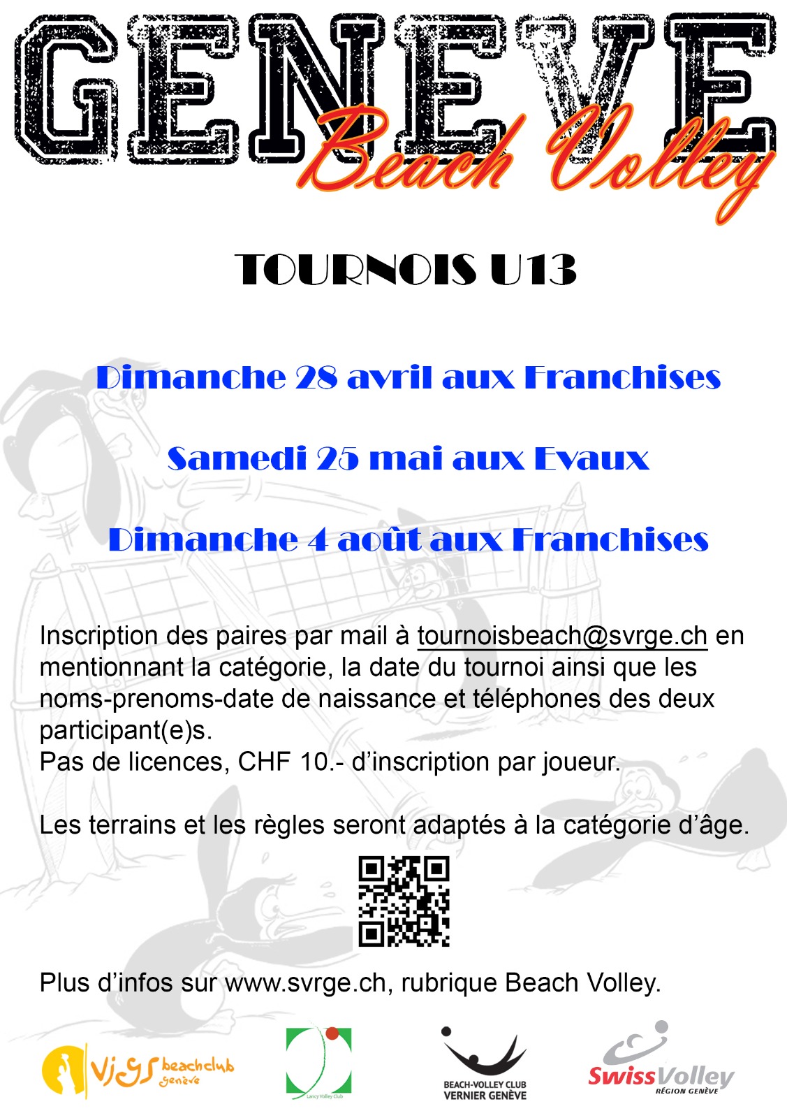 1er tournoi de beach M13 – 28 avril 2019