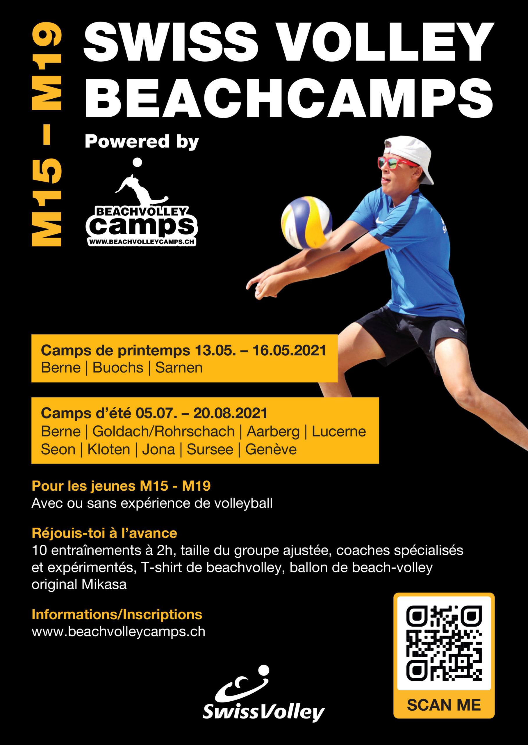 Camp de beachvolley aux Evaux – 9 au 13 août 2021