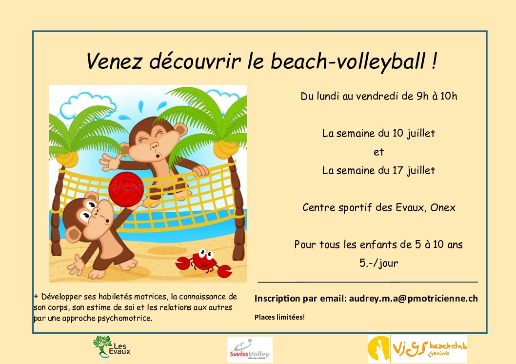 Mini-beachvolley pour les 5-10 ans